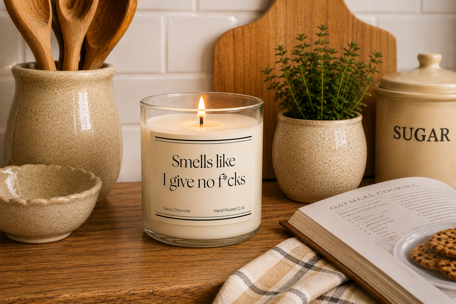 Smells Like I Give No F*ucks Hand Poured Candle